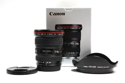 Lot 788 - Canon EF 17-40mm f/4.0 L USM Camera Lens, in...