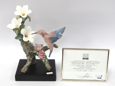 Lot 1235 - Lladro Hummingbird Sculpted by Joan Coderch,...