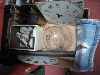 Lot 1053 - Brass Shell Cases, longcase clock faces,...