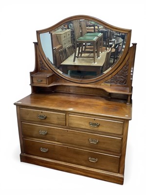 Lot 1545 - Early XX Century Walnut Dressing Table, with a...