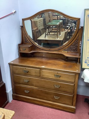 Lot 1650 - Early XX Century Walnut Dressing Table, with a...