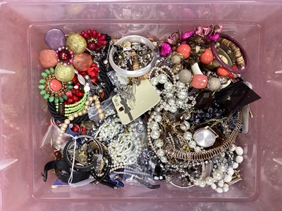 Lot 150 - A Mixed Lot of Assorted Costume Jewellery :-...