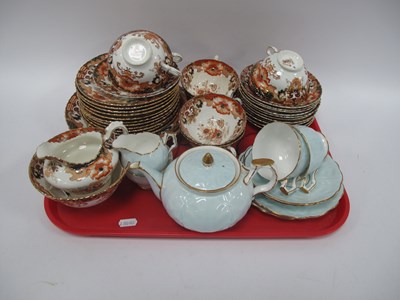 Lot 1187 - Aynsley turquoise and Gilt Tea For Two Tea Set...