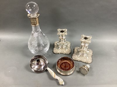 Lot 17 - A Hallmarked Silver Mounted Etched Glass...