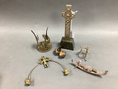 Lot 20 - IONA; Model of St. Martin's Cross, on polished...