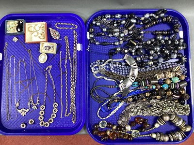 Lot 156 - A Collection of Modern Bead Necklaces,...