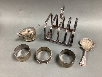 Lot 27 - A Small Hallmarked Silver Lidded Mustard, with...