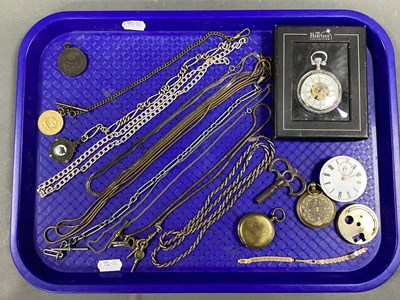 Lot 186 - Pocket Watch T-bar Chains, medallions, gilt...