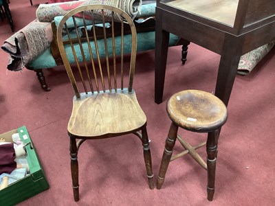 Lot 1632 - XIX Century Boston Stool, farmhouse single...