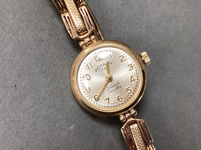 Lot 240 - Rotary; A 9ct Gold Ladies Wristwatch, the...