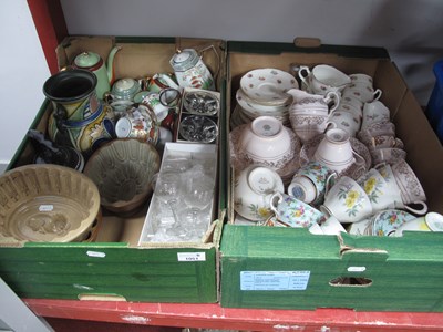 Lot 1051 - Ceramics and Glassware, including three XIX...