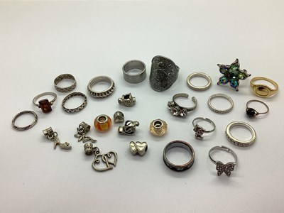 Lot 122 - Assorted "925" and Other Modern Rings,...