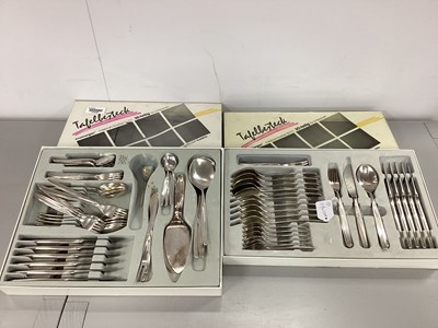 Lot 192 - WMF Cromargan Cutlery, part canteen in two...