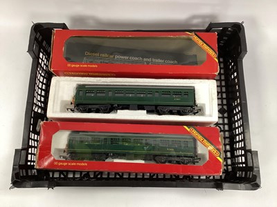Lot 439 - Two boxed Hornby 00 gauge two-car diesel...