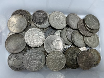 Lot 523 - Collection Of World Silver Coins, includes USA,...