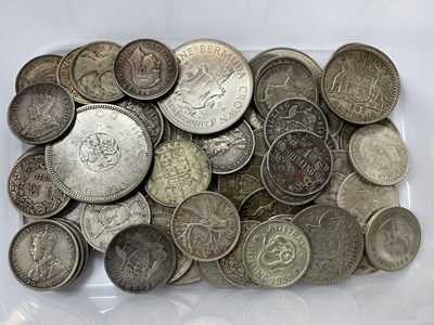 Lot 458 - Collection Of Silver World Coinage, includes...