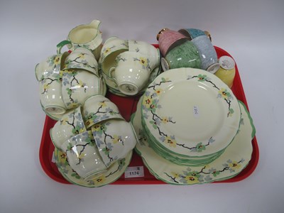Lot 1174 - A Set of Five Royal Albert “Gossamer” Teacups...