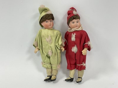 Lot 984 - Two Early XX Century Bisque Headed Porcelain...