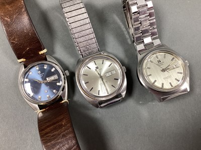 Lot 218 - Tissot; Three Sea Star Automatic Gent's...