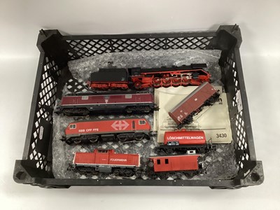 Lot 481 - Four Marklin HO scale stud contact locomotives:...