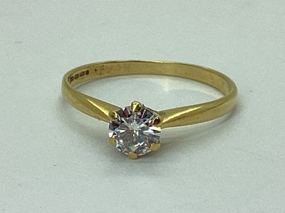 Lot 46 - A Single Stone Diamond Ring, the brilliant cut...