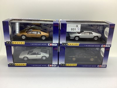 Lot 931 - Four Corgi Vanguards 1:43rd scale diecast...