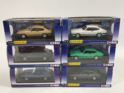 Lot 762 - Six Corgi Vanguards 1:43rd scale diecast...
