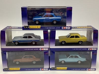 Lot 755 - Five Corgi Vanguards 1:43rd scale diecast...