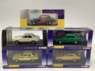 Lot 728 - Five Corgi Vanguards 1:43rd scale diecast...
