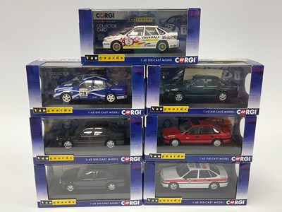 Lot 557 - Seven Corgi Vanguards 1:43rd scale diecast...