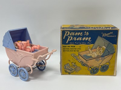 Lot 902 - 1950s/1960s Plastic Toy Pram with 'Moving'...