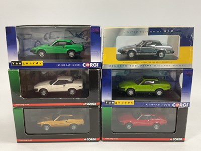 Lot 626 - Six Corgi Vanguards 1:43rd scale diecast model...