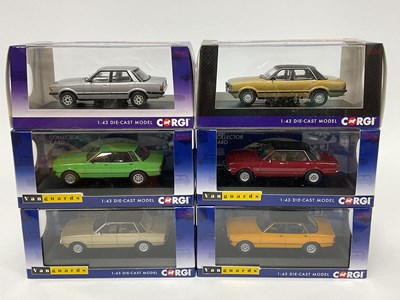 Lot 563 - Six Corgi Vanguards 1:43rd scale diecast model...
