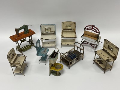Lot 931 - Nine Pieces of Early - Mid XX Century Tinplate...