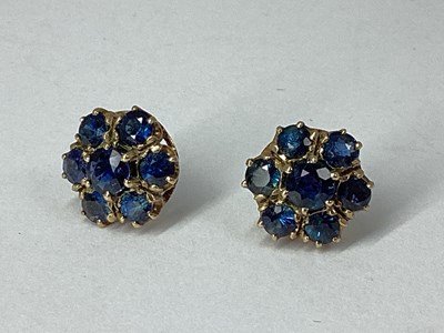 Lot 80 - A Pair of Stone Set Cluster Earrings, of...