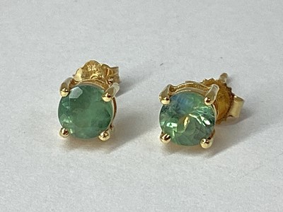 Lot 70 - A Pair of Modern Single Stone Earrings, four...