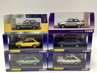 Lot 725 - Six Corgi Vanguards 1:43rd scale diecast model...