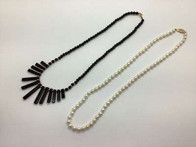 Lot 130 - A Single Strand Pearl Bead Necklace, of...