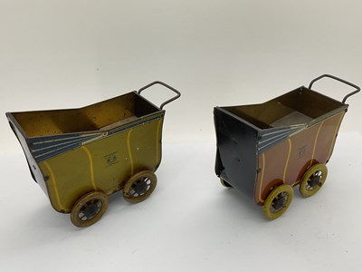 Lot 972 - Two 1930s Wells Brimtoy Toy Prams, although...