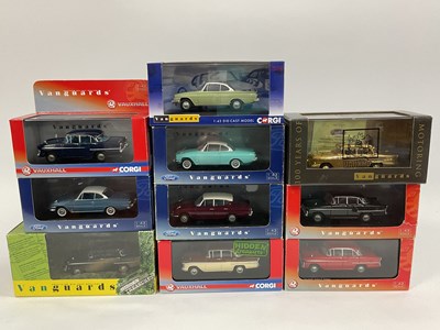 Lot 796 - Ten Corgi, Lledo Vanguards 1:43rd scale...