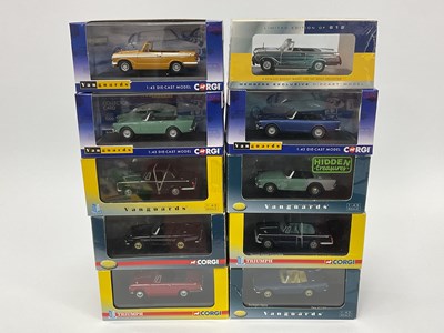 Lot 560 - Ten Corgi, Lledo Vanguards 1:43rd scale...