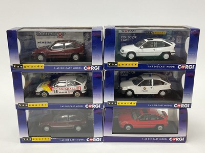Lot 550 - Six Corgi Vanguards 1:43rd scale diecast model...