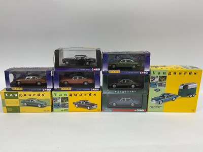 Lot 617 - Nine Corgi, Lledo Vanguards 1:43rd scale...