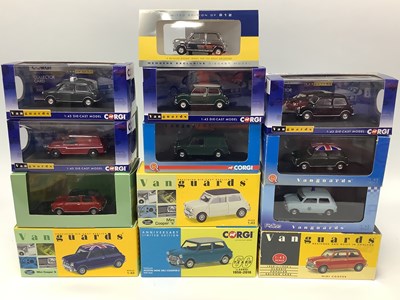 Lot 722 - Thirteen 1:43rd scale diecast model Minis by...
