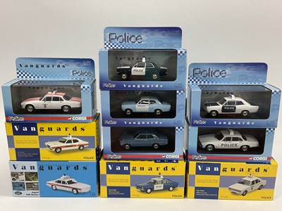 Lot 620 - Ten 1:43rd scale diecast model police cars by...