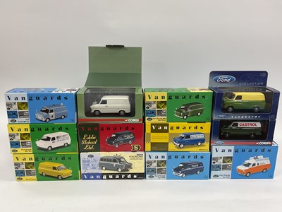 Lot 625 - Twelve Corgi, Lledo Vanguards 1:43rd scale...