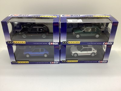 Lot 929 - Four Corgi Vanguards 1:43rd scale diecast...