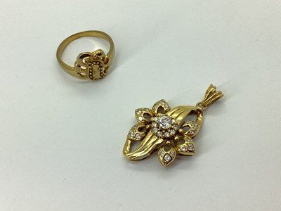 Lot 76 - A Modern Middle Eastern Pendant, of abstract...