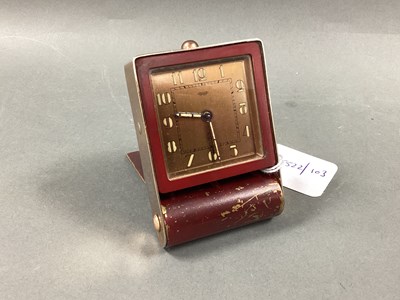 Lot 272 - Jaeger; An Art Deco Travel Clock, the signed...