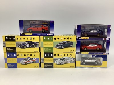 Lot 666 - Eight Corgi Vanguards 1:43rd scale diecast...
